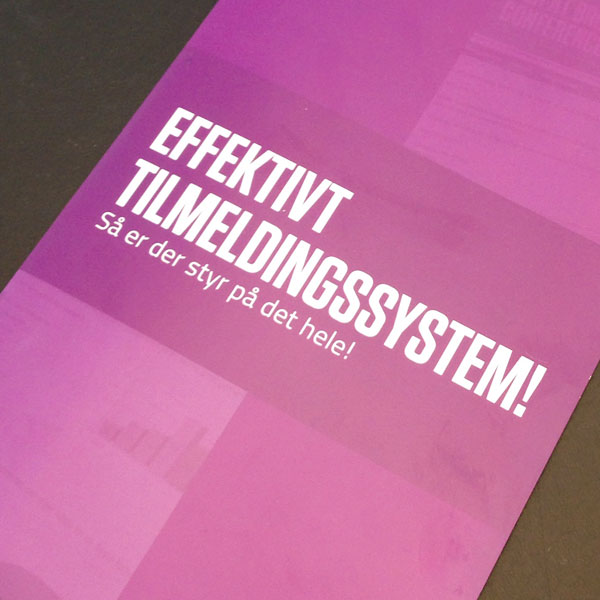 Conference Manager effektivt tilmeldingssystem folder